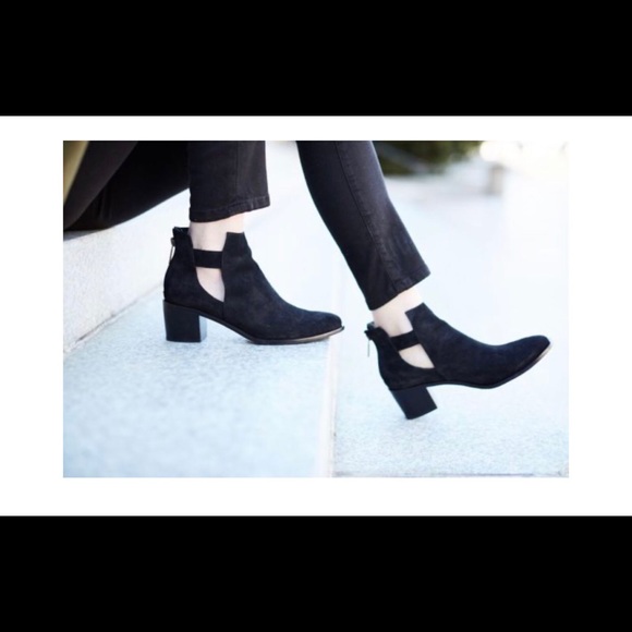 Black Suede Bootie - Picture 1 of 3